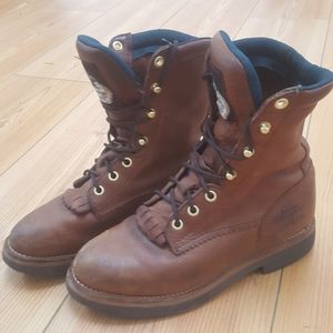 Leather Work Boots Georgia Boot Women 7